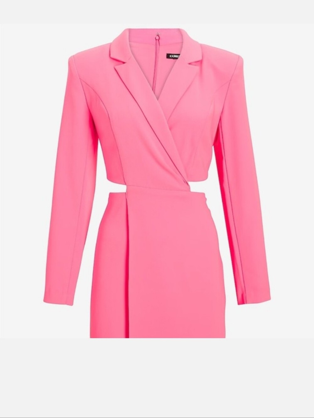 Express Pink Tailored Wrap Dress